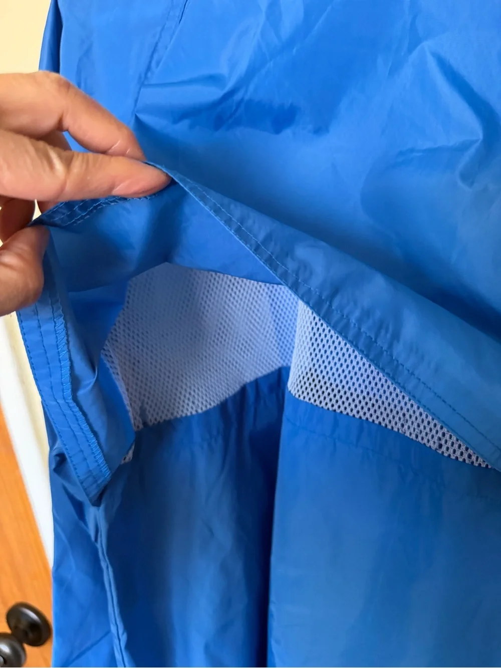 Vintage Eddie Bauer Bright Blue Men's Windbreaker Jacket